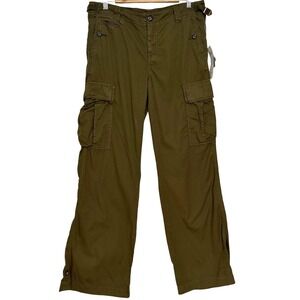 Ralph‎ Lauren Polo Jeans Cargo Pants Army Green Olive Vintage 2006 Womens 10 NWT